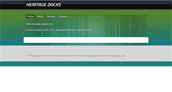 Desktop Screenshot of heritagedocks.com