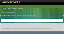 Tablet Screenshot of heritagedocks.com
